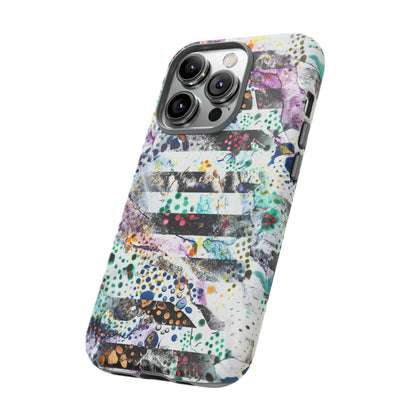 Abstract Green Purple - Protective Phone Case