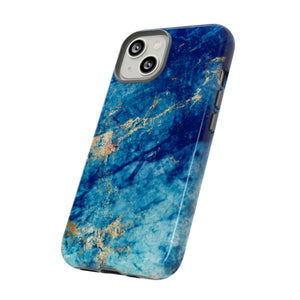 Blue Marble Background - Protective Phone Case