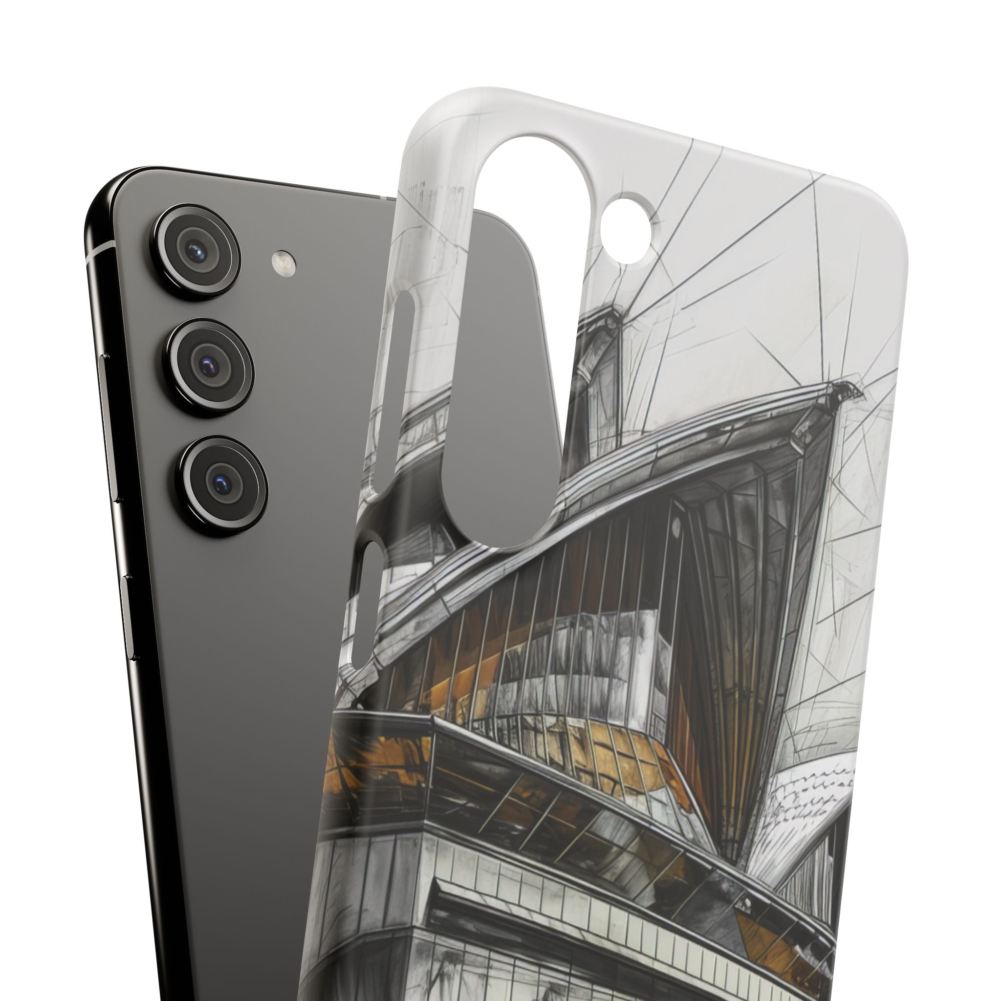 Architectural Curves in Line Formation Samsung S23 - Slim Phone Case