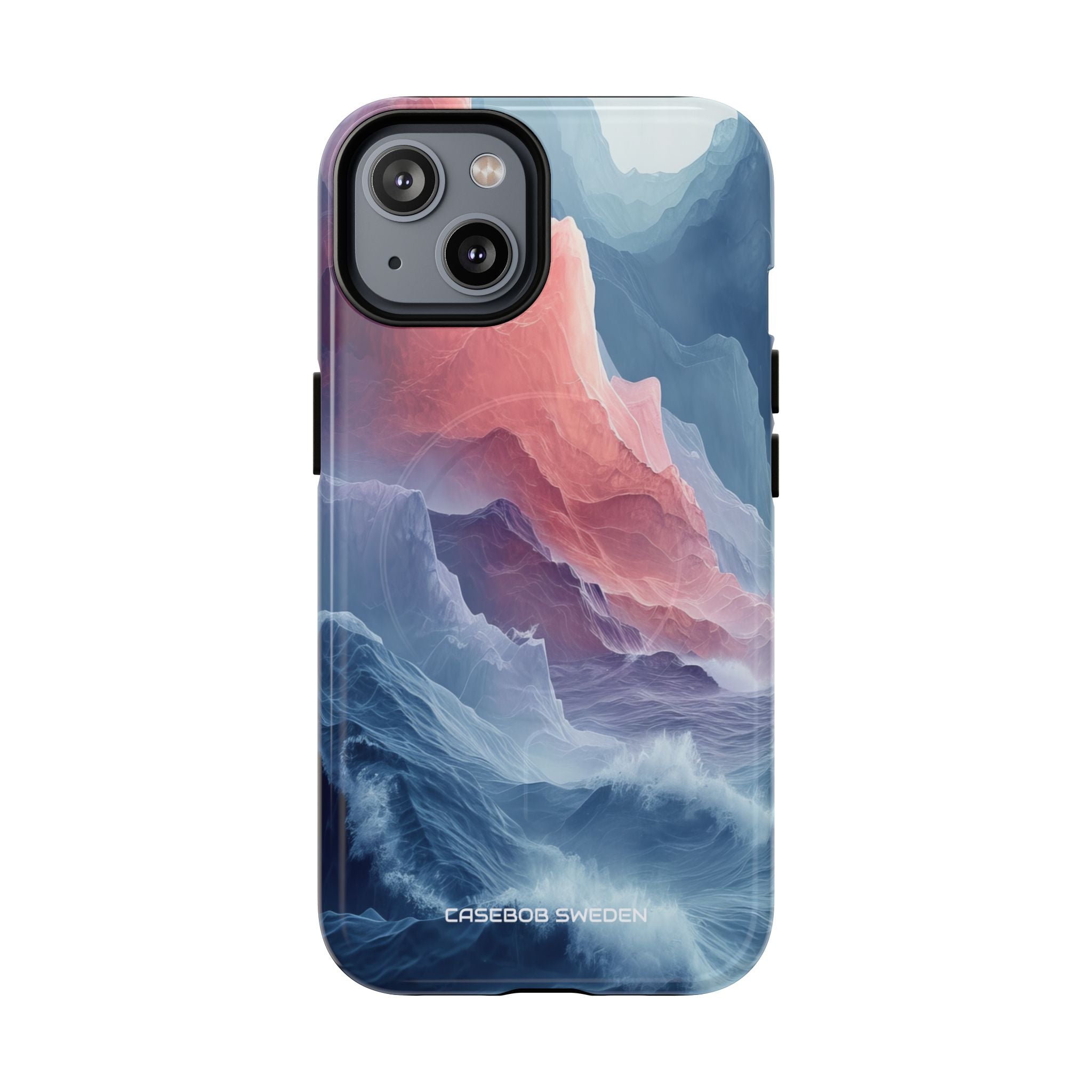 Mountain Wave Serenity - Tough + MagSafe® iPhone 14 Phone Case