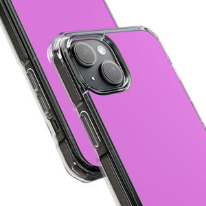 Violett | Handyhülle für iPhone (Clear Impact Case - Magnetisch) 