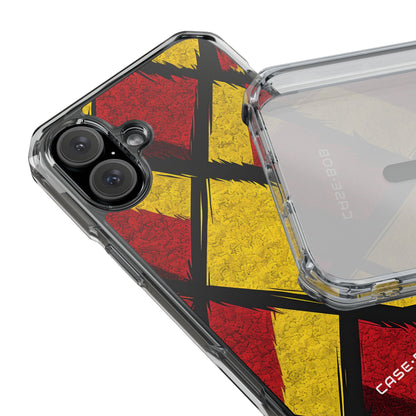 Cracked Diamond Grid iPhone 16 - Impact