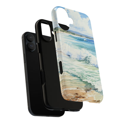 Foamy Wave Breeze iPhone 16 Plus Case - Tough+