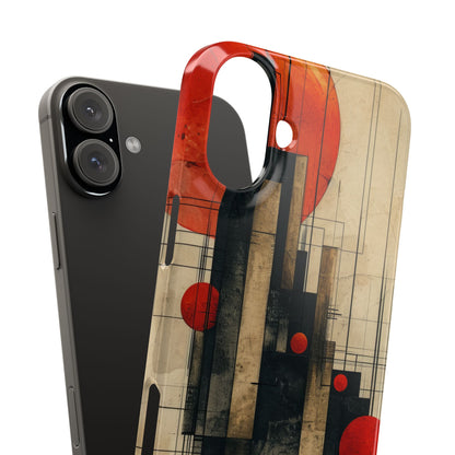 Vintage Geometric Harmony iPhone 16 - Slim Phone Case