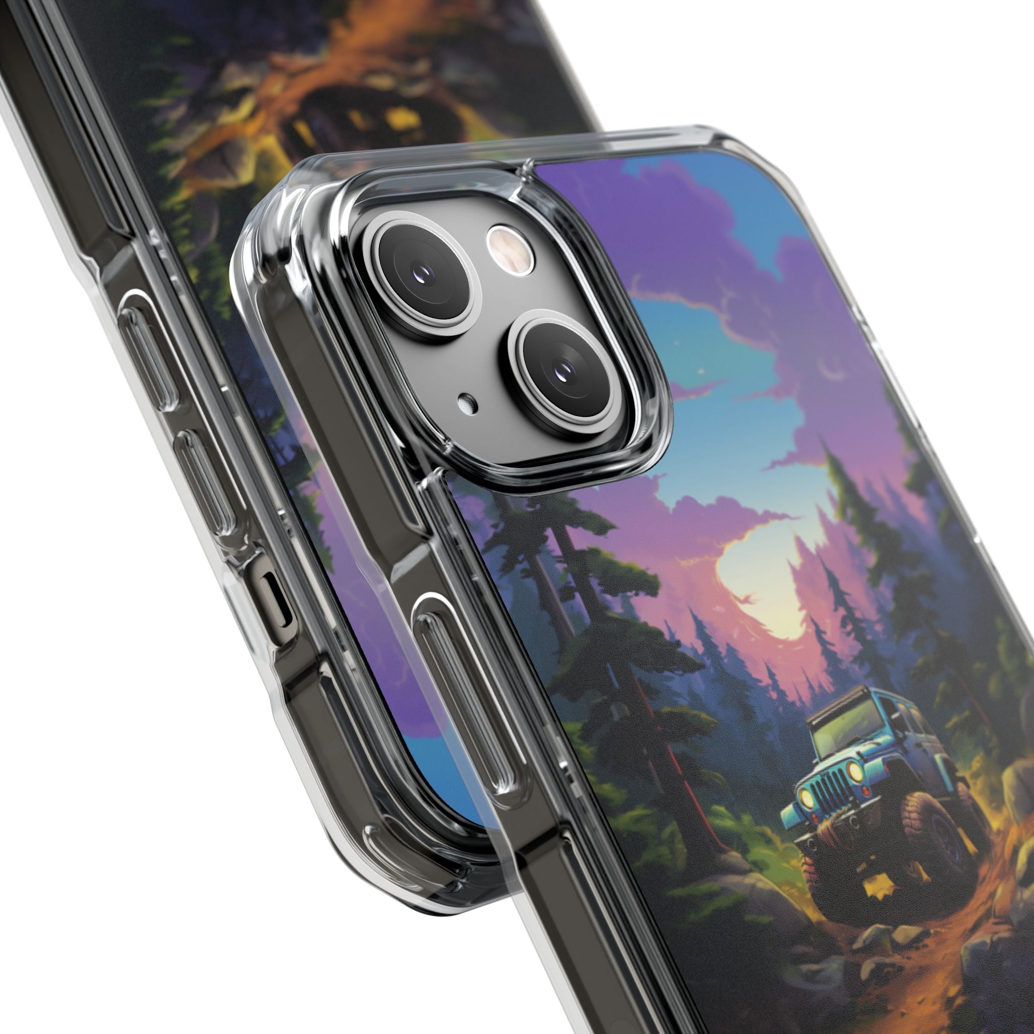 Sunset Forest Drive iPhone Case - Impact