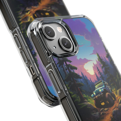 Sunset Forest Drive iPhone Case - Impact