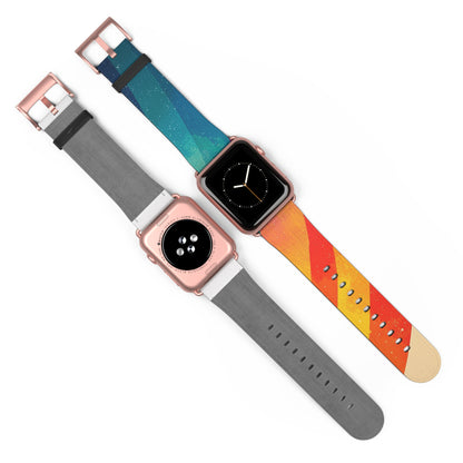 Curved Rainbow Breeze - Watch Band