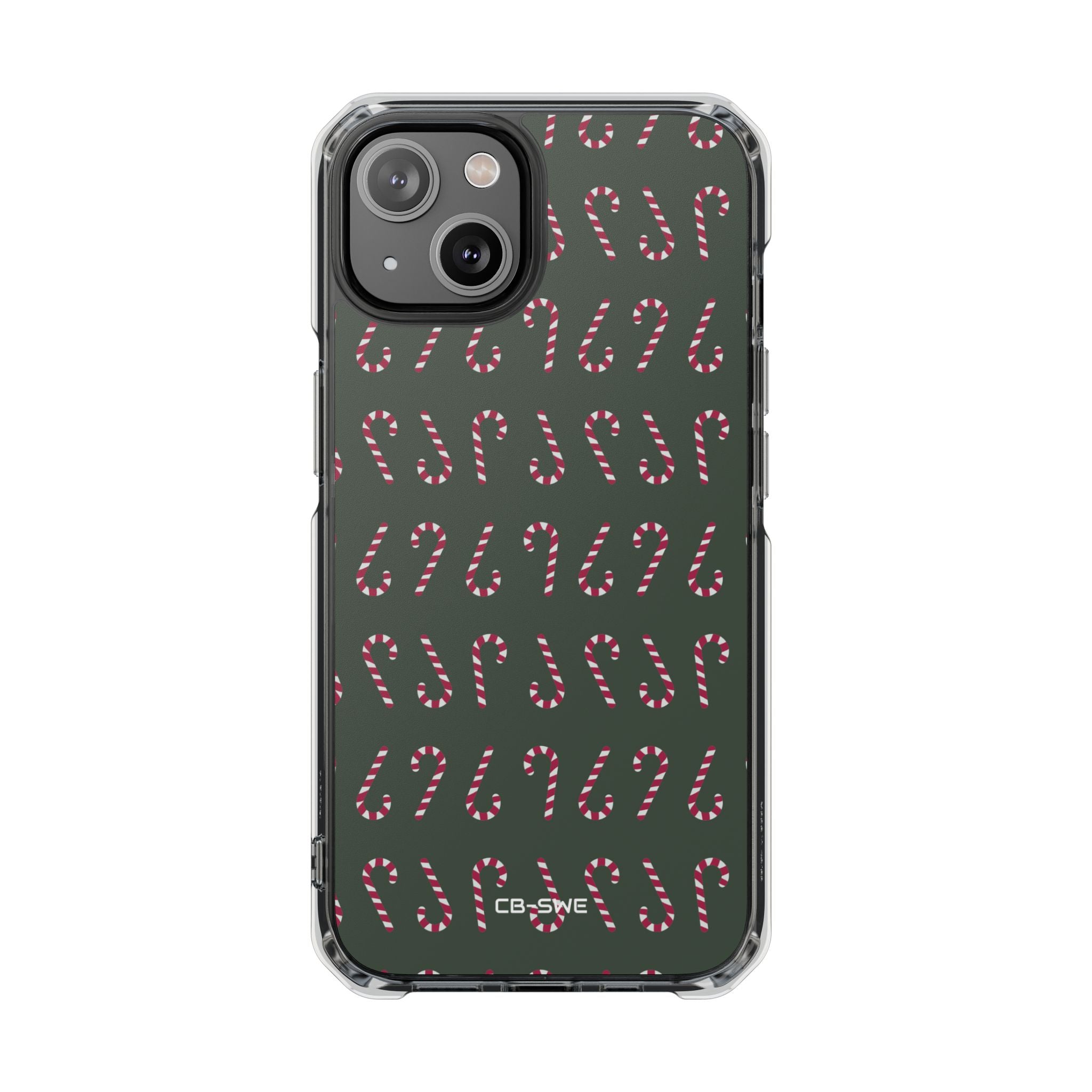 Candy Canes Aligned iPhone Case - Impact
