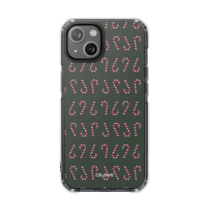 Candy Canes Aligned iPhone Case - Impact