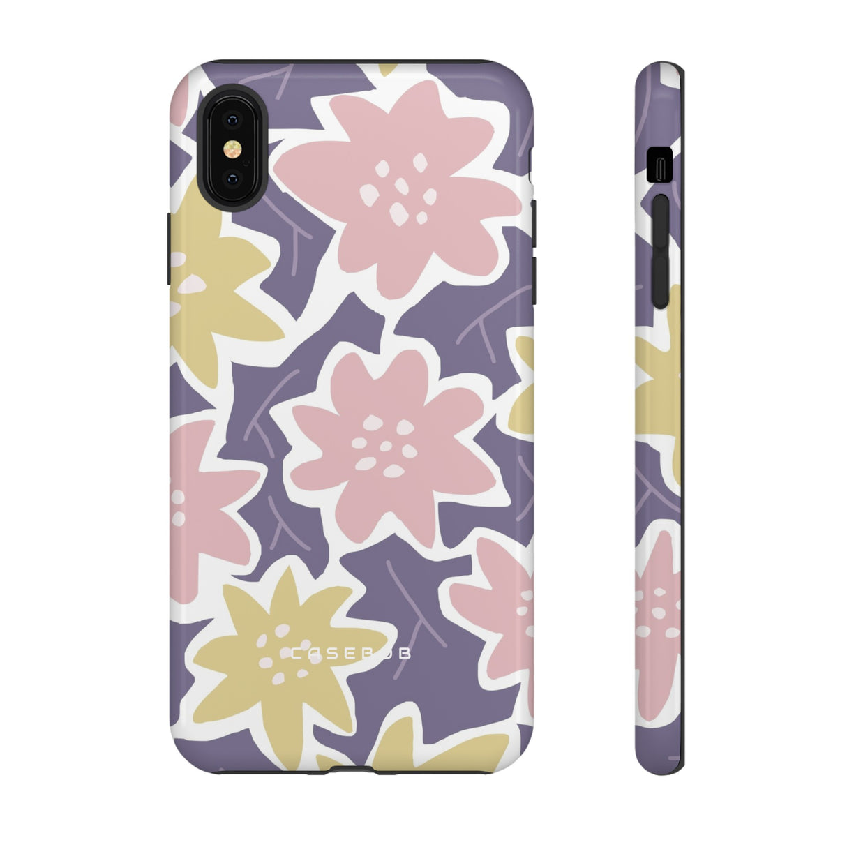 Purple Happy Flower - Protective Phone Case