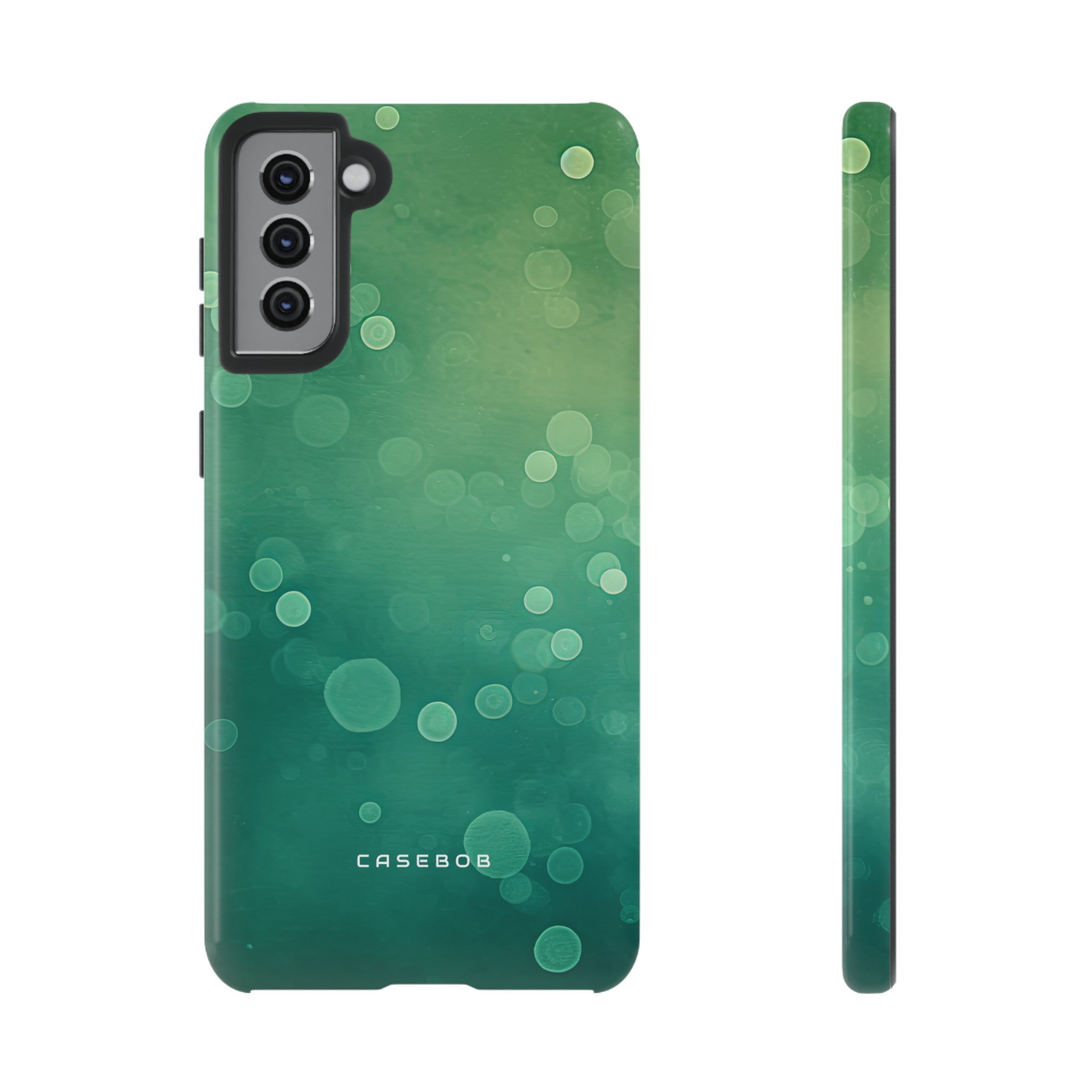 Green Dot Matrix - Protective Phone Case