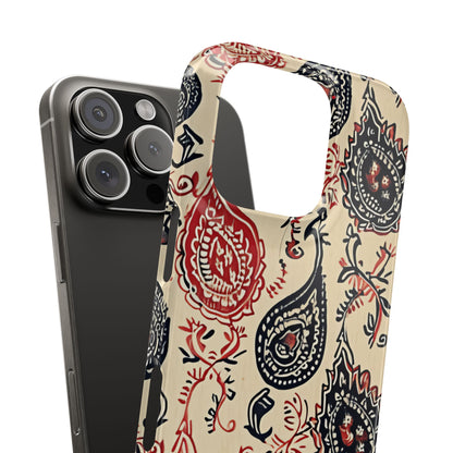 Vintage Paisley Elegance iPhone 16 - Slim Phone Case