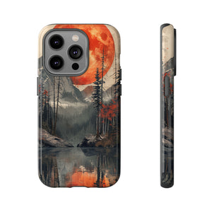 Abstract Wilderness Wonders: A Geometric Journey - Protective Phone Case