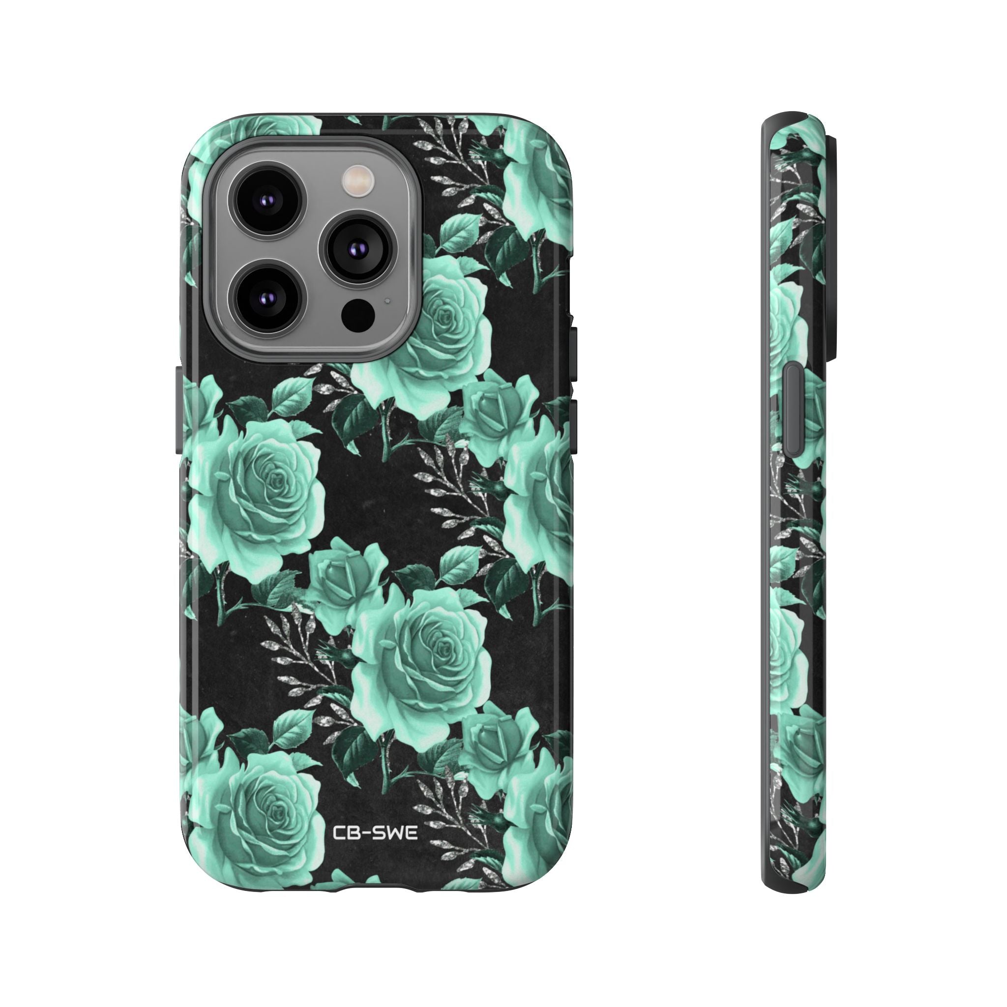 Turquoise Rose Symphony - iPhone Case