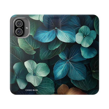 Teal Bloom - iPhone 16 Plus Case - Wallet