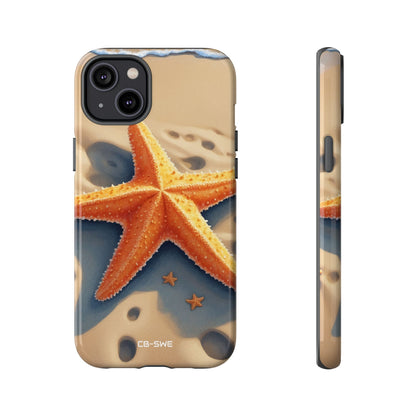 Starfish Rests On Sand - iPhone Case