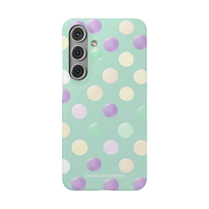 Pastel Polka Dots - Slim Samsung S24 Phone Case