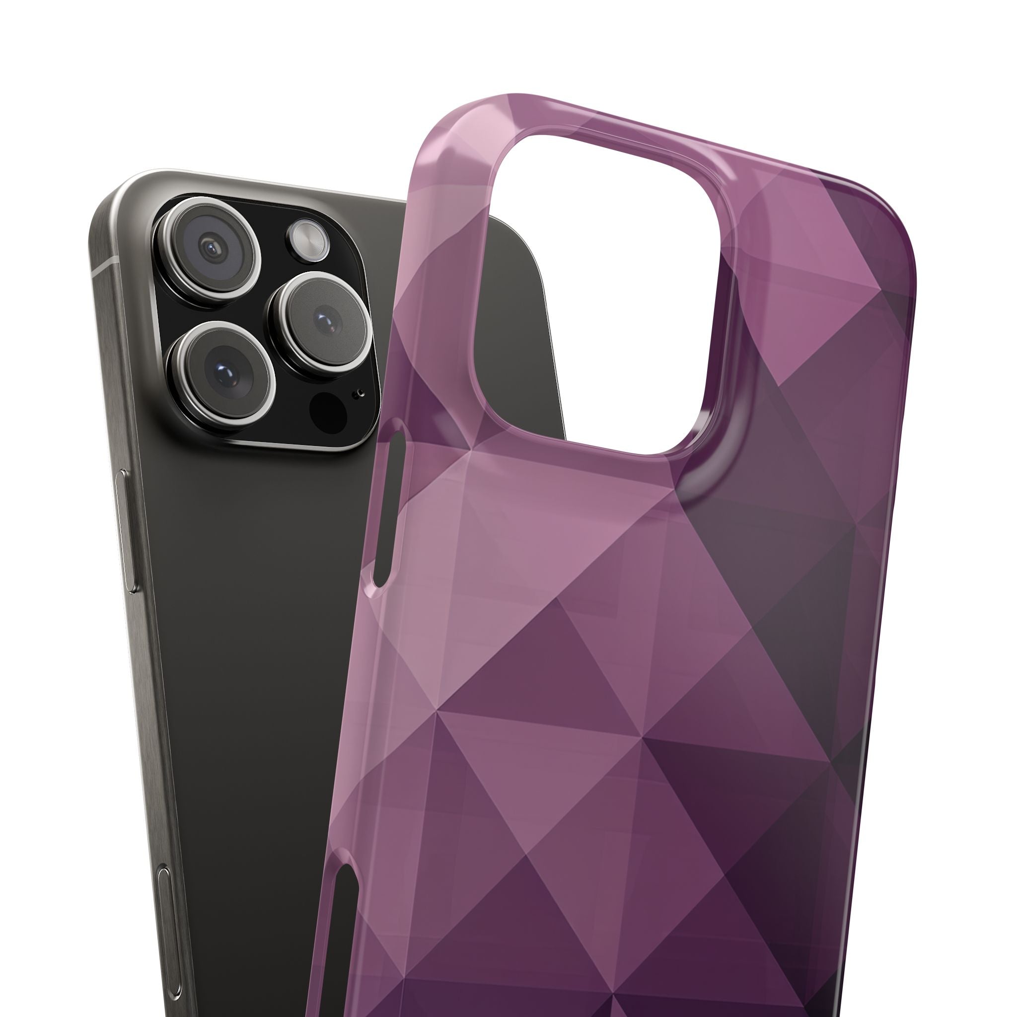 Gradient Purple Mosaic iPhone 16 - Slim Phone Case