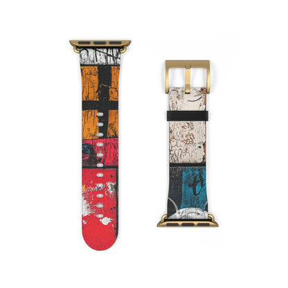 White Orb Graffiti - Watch Band