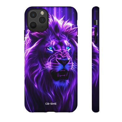 Neon Lion Majesty - iPhone Case