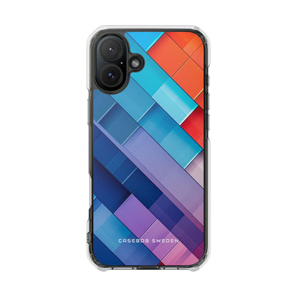 Vibrant GeoFlow iPhone 16 - Clear Impact Phone Case