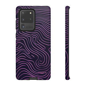 Purple Line Minimalism - Protective Phone Case