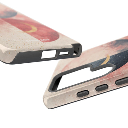 Golden Crescent Circles Samsung S25 Ultra Case - Tough