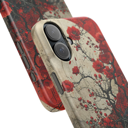 Zen Blossoms in Moonlight iPhone 16 - Slim Phone Case