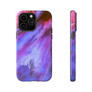 Purple Cosmos Ink Art iPhone Case (Protective) iPhone 14 Pro Max Glossy Phone Case