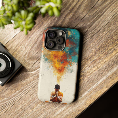 Meditative Glow iPhone 15 Pro Case - Tough