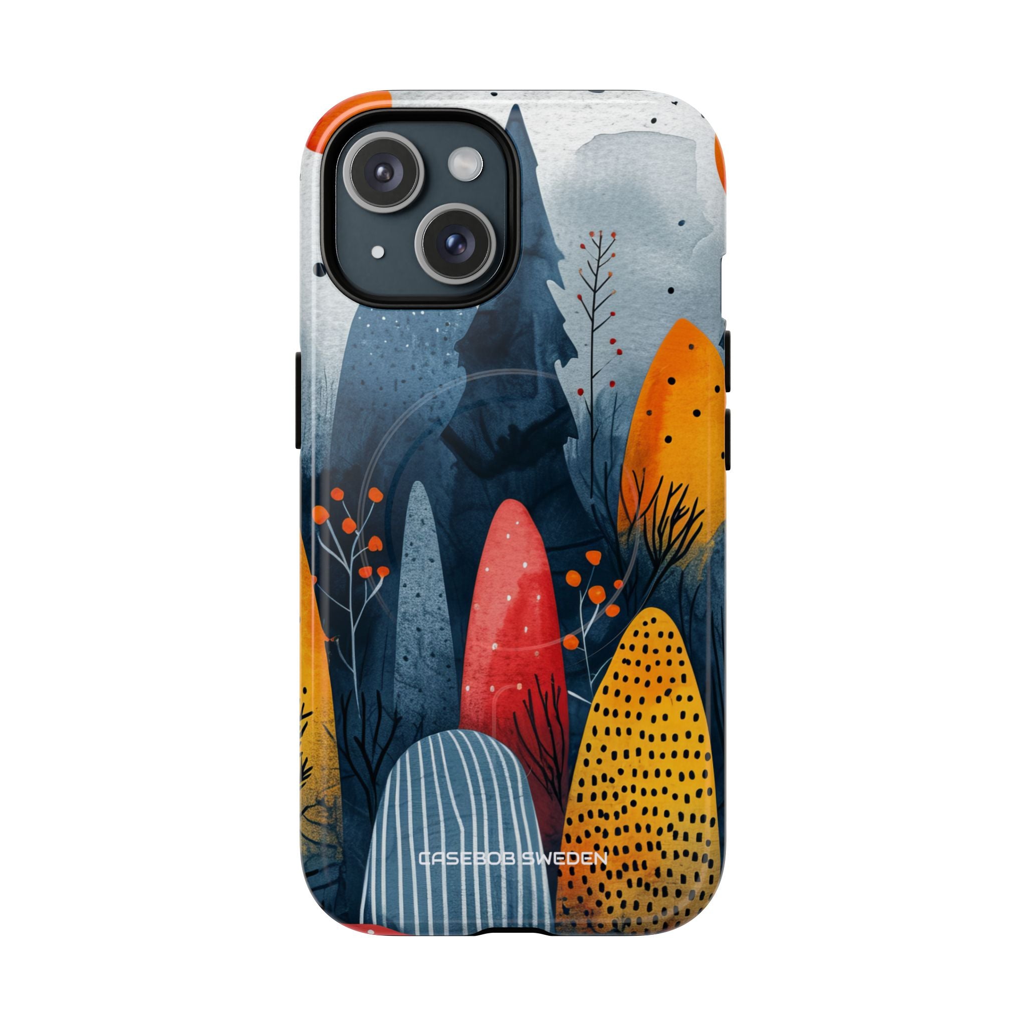 Whimsical Nature - Tough + MagSafe® iPhone 15 Phone Case