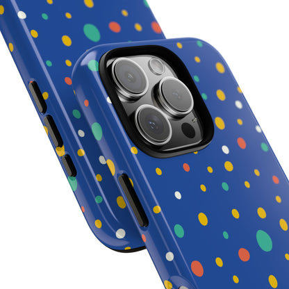Colorful Dots Dance - iPhone Case