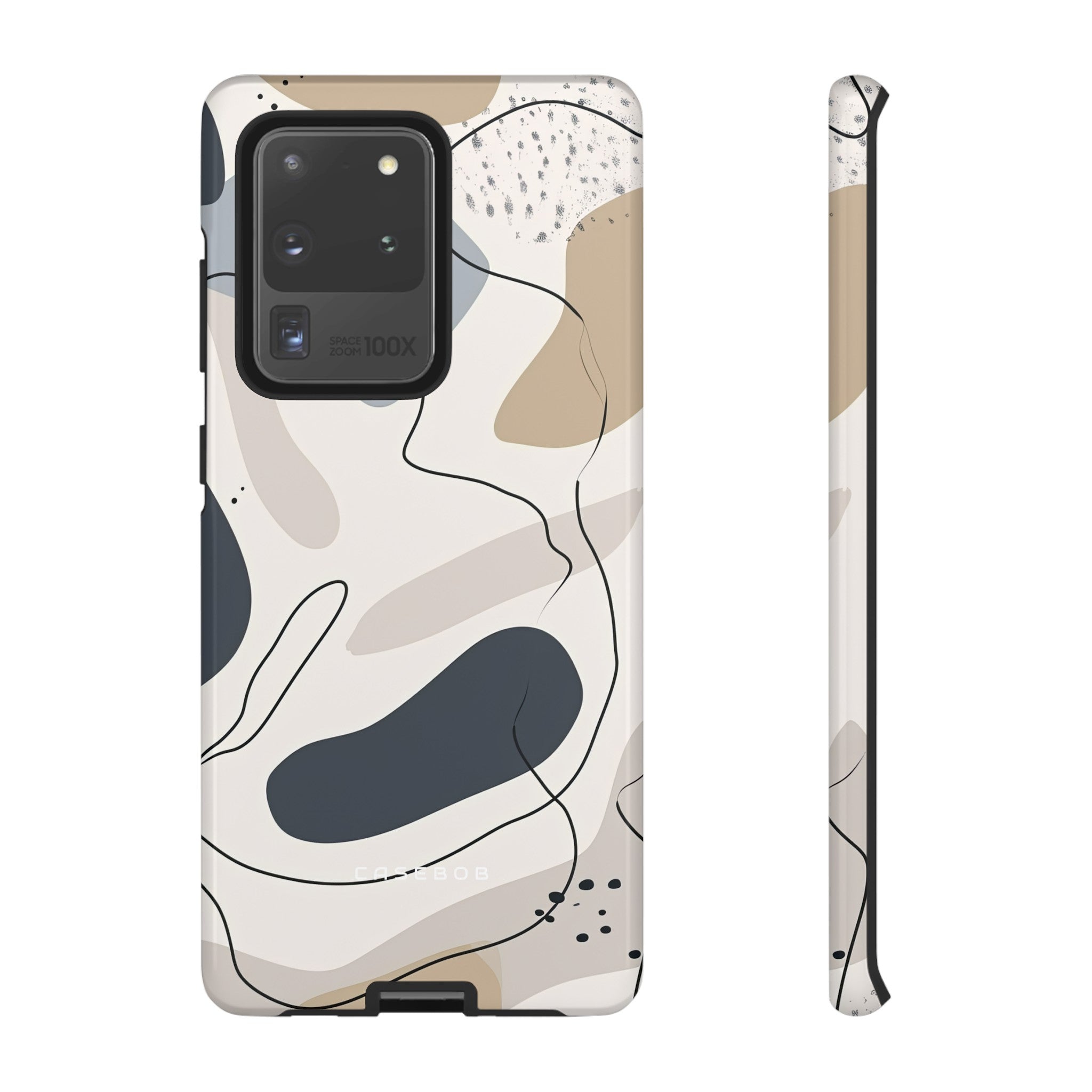 Grey Lines Simplicity - Protective Phone Case