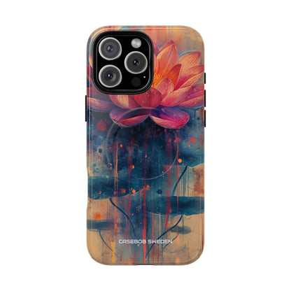 Lotus Blossom Art - Tough + MagSafe® iPhone 16 Phone Case