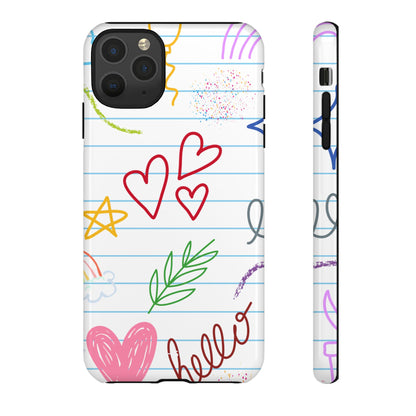 Hearts Dance Happily - iPhone Case