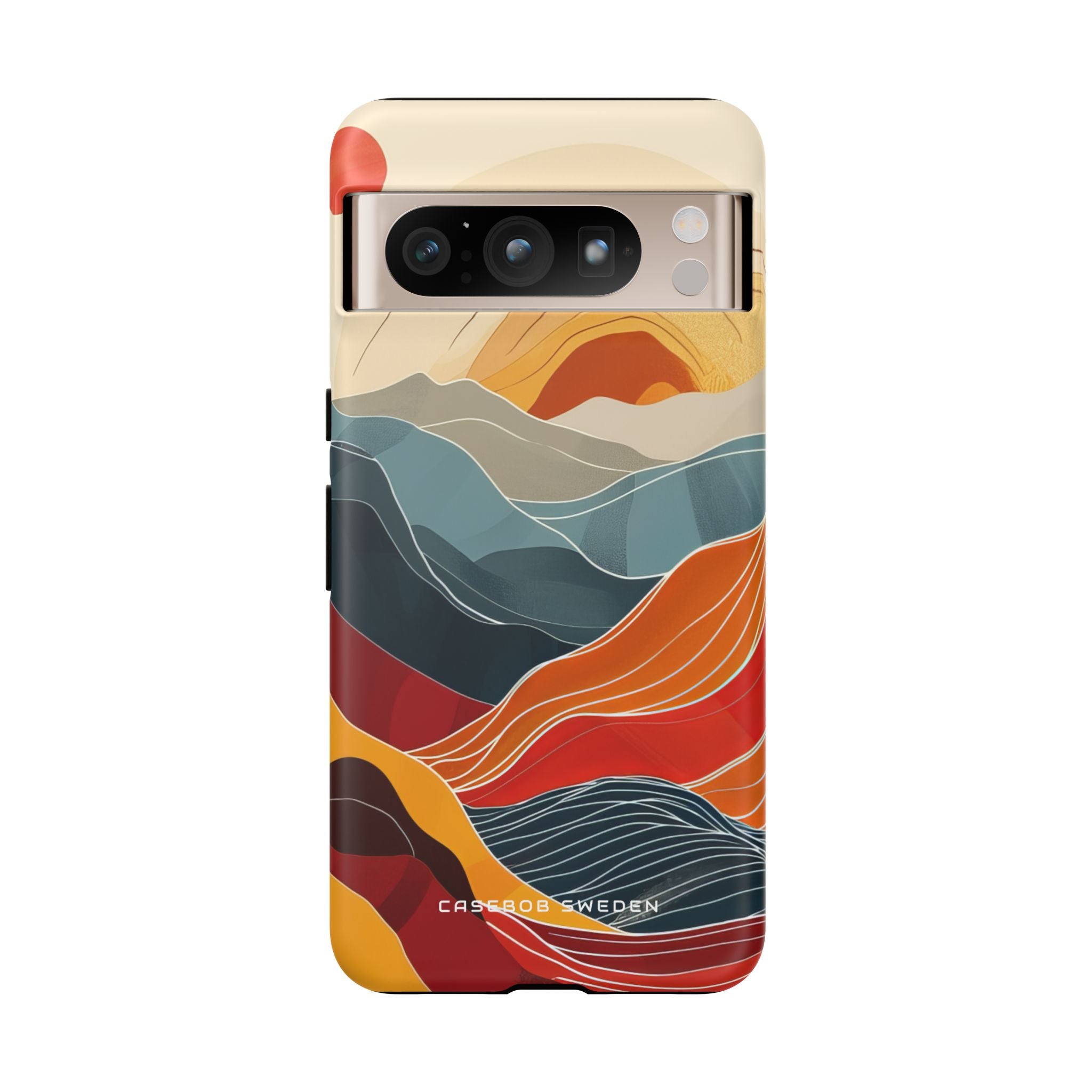 Harmonic Flow of Lines and Color Google Pixel 8 - Tough Phone Case