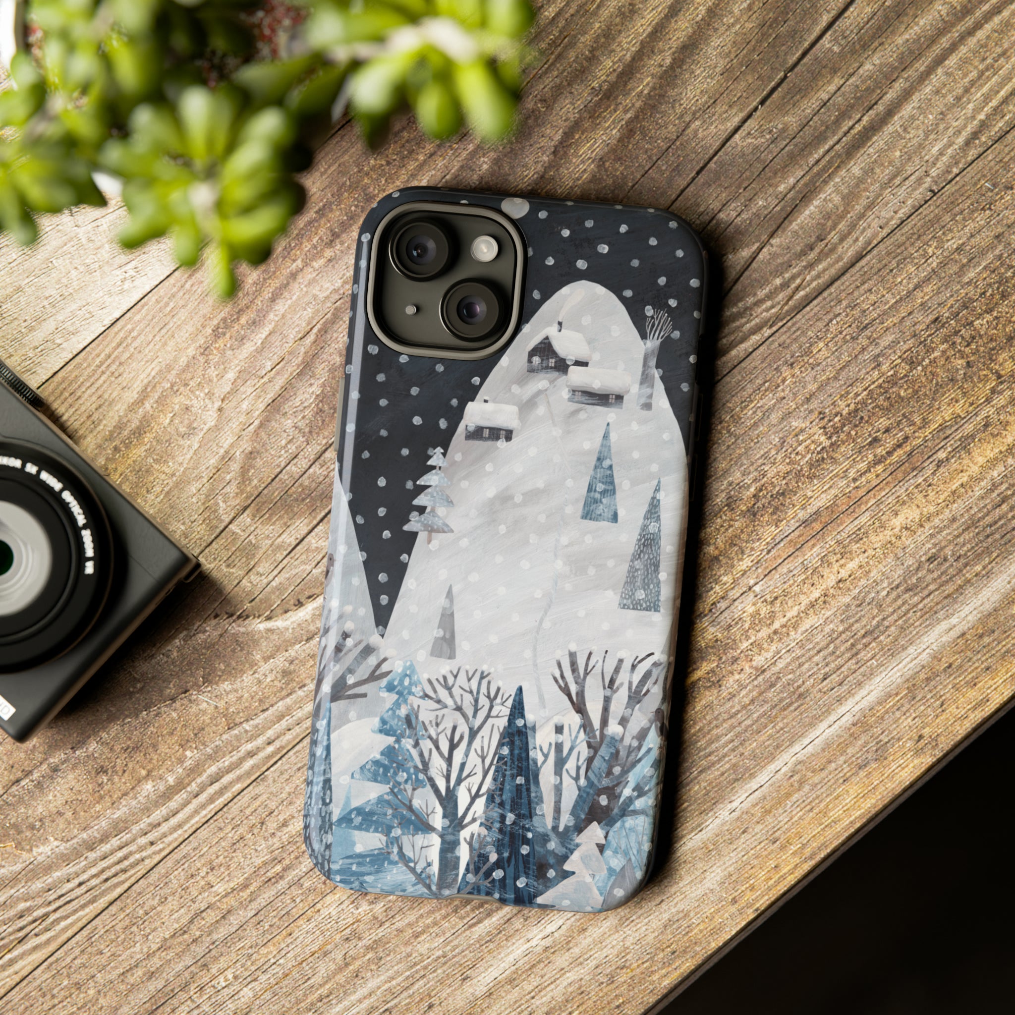 Cute Winter Landscape - Protective Phone Case