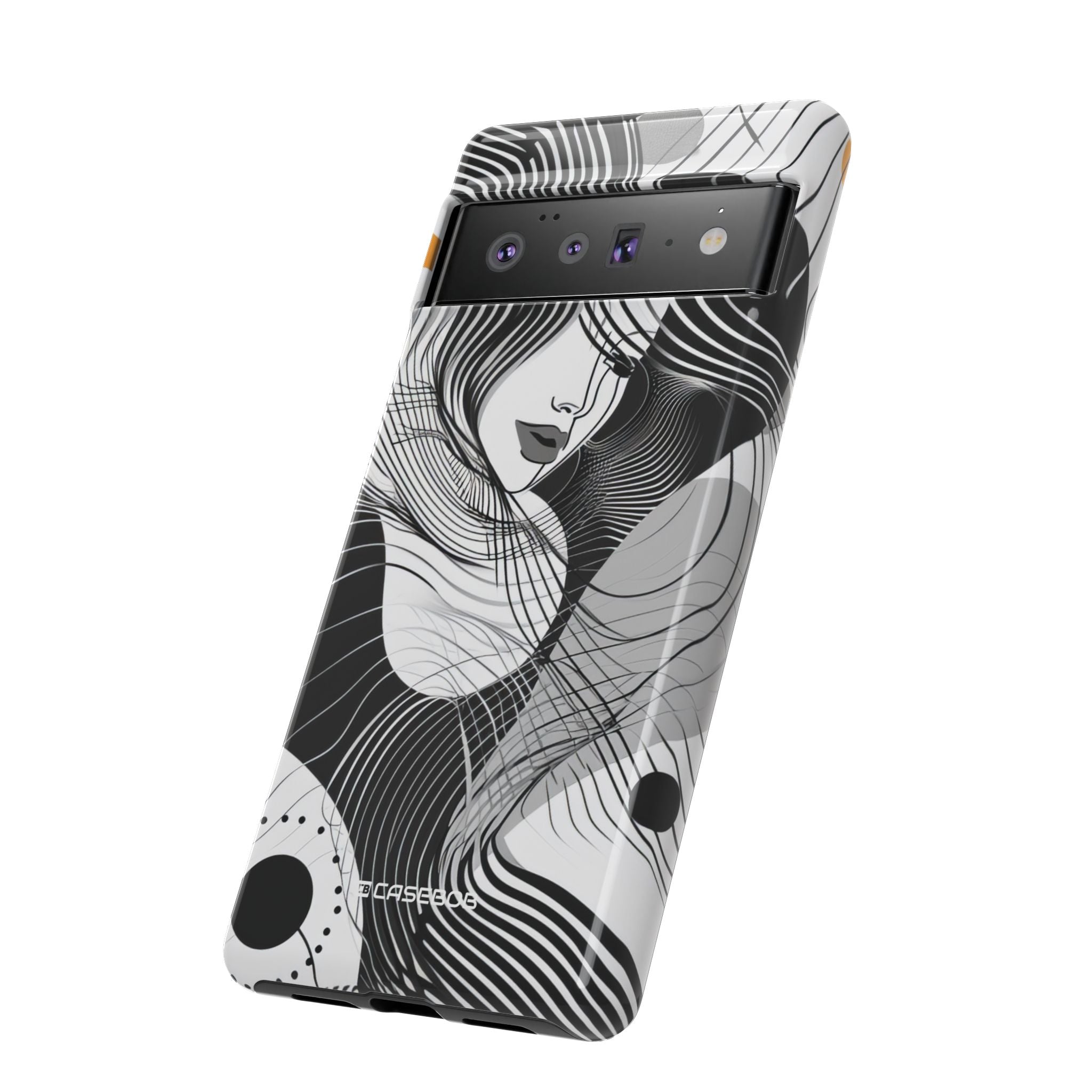 Fluid Noir Rhythm - Phone Case for Google Pixel