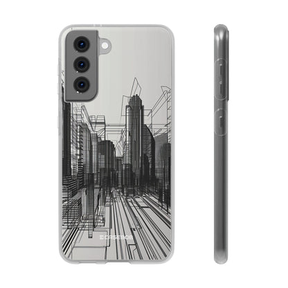 Urban Wireframe | Flexible Phone Case for Samsung Galaxy