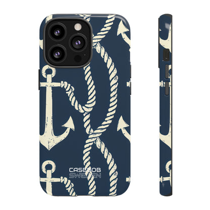 Nautical Anchors Rope iPhone 13 - Tough