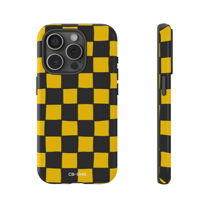 Yellow Squares Dance - iPhone Case