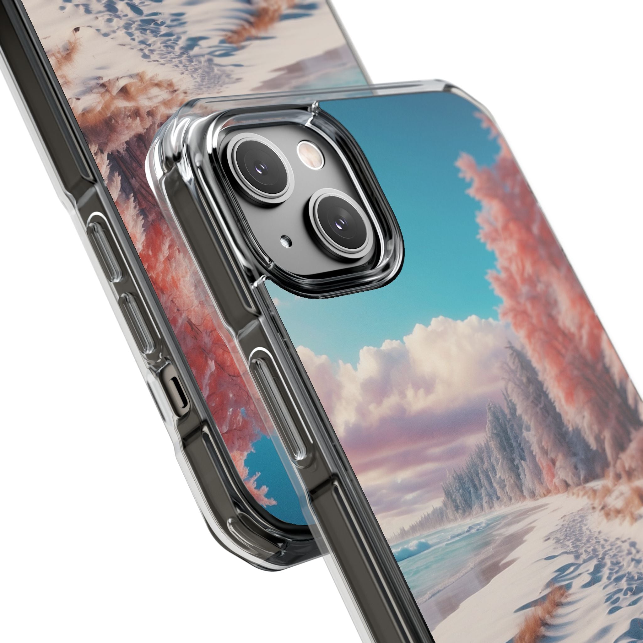 Shadows Embrace Waves iPhone Case - Impact