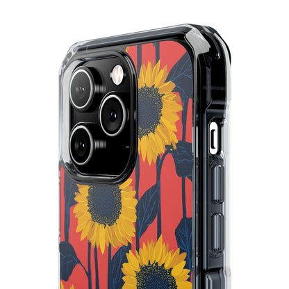 Vibrant Sunflower Rhythm iPhone Case - Impact