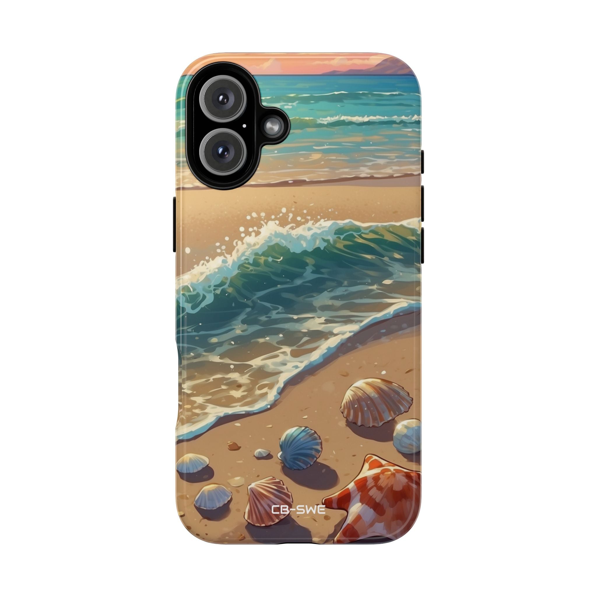 Seashells Kiss Shore - iPhone Case