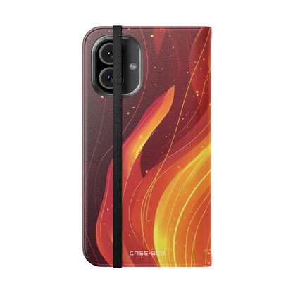 Flaming Ember - iPhone 16 Plus Case - Wallet
