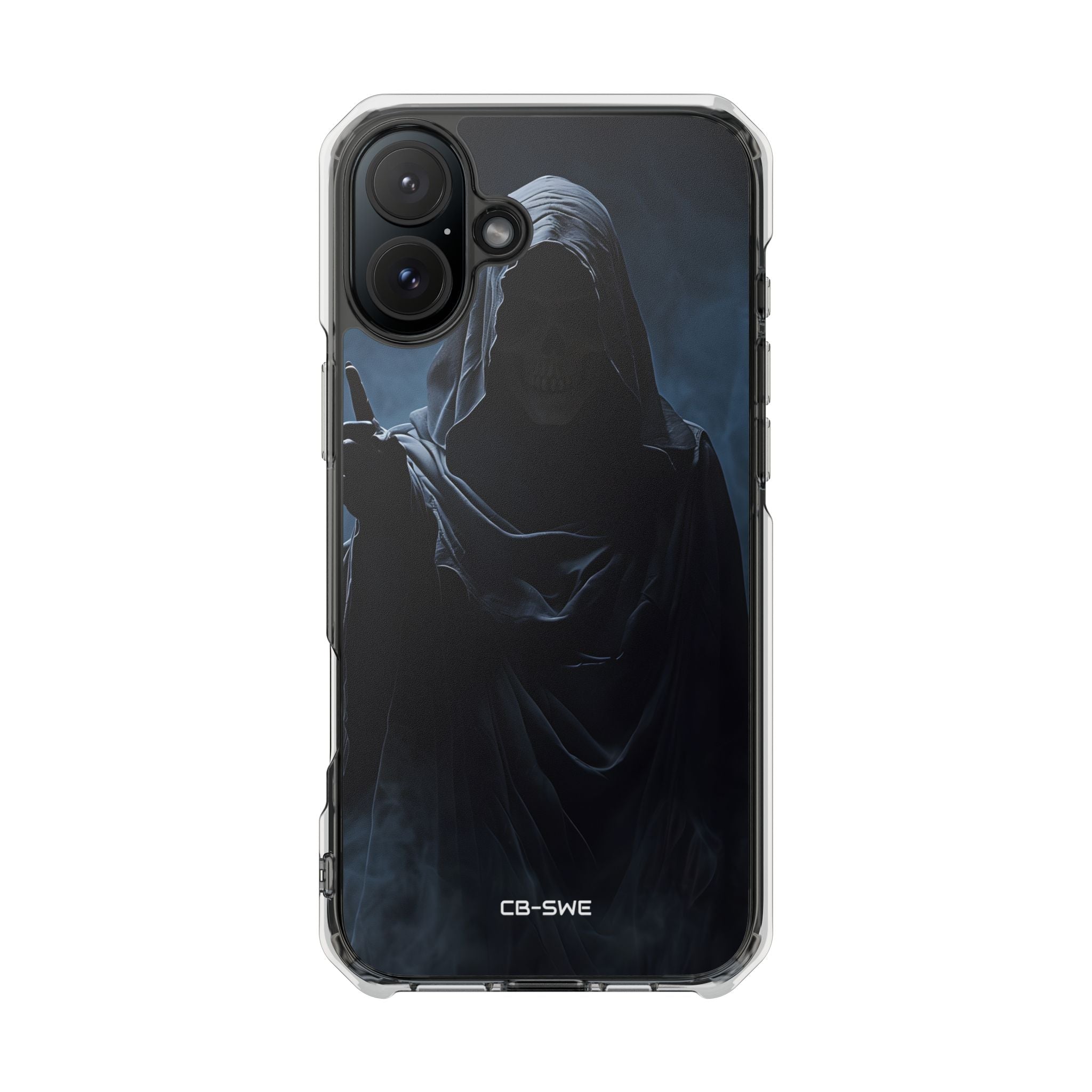 Spectral Guardian Warning iPhone Case - Impact