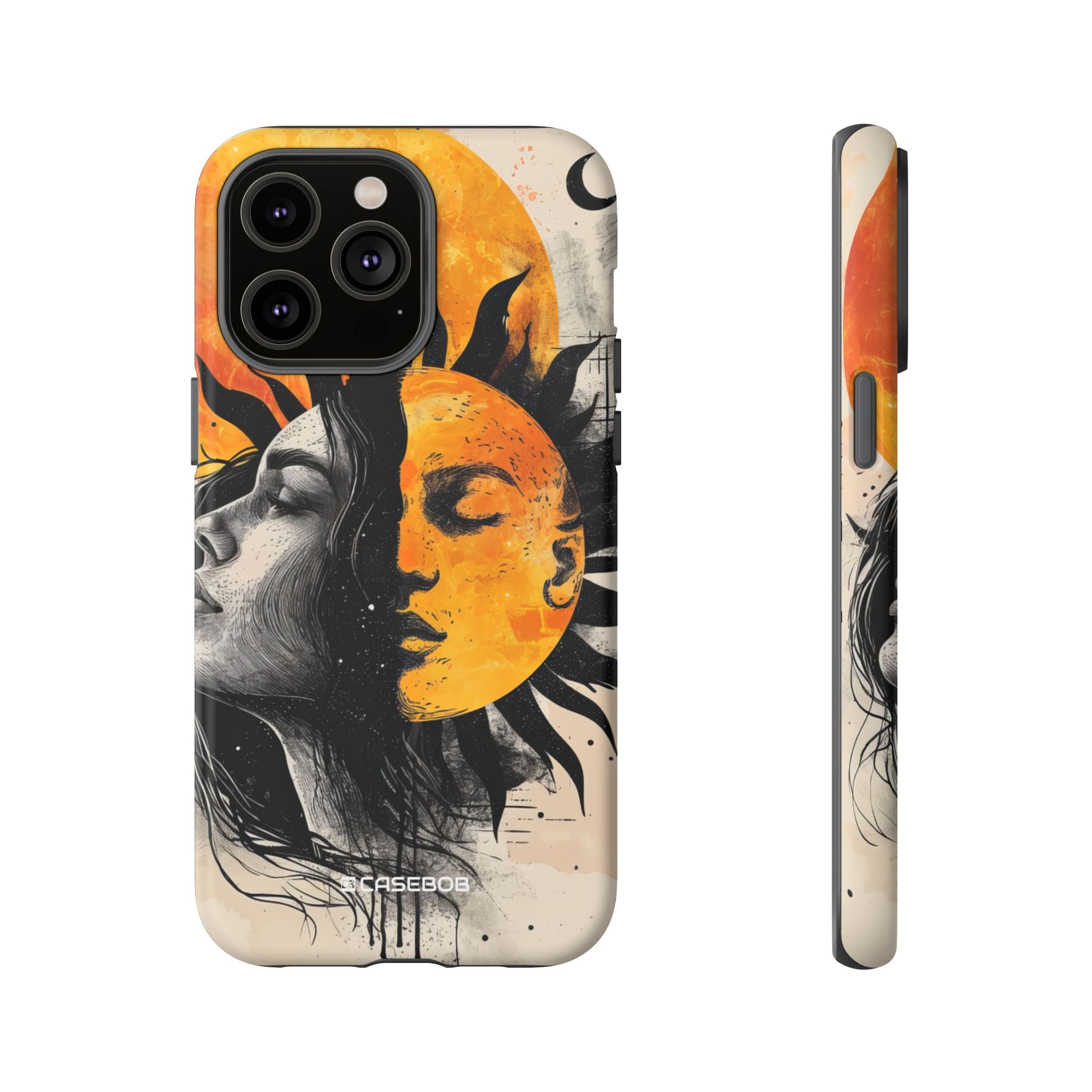 Sunlit Duality | Protective Phone Case for iPhone