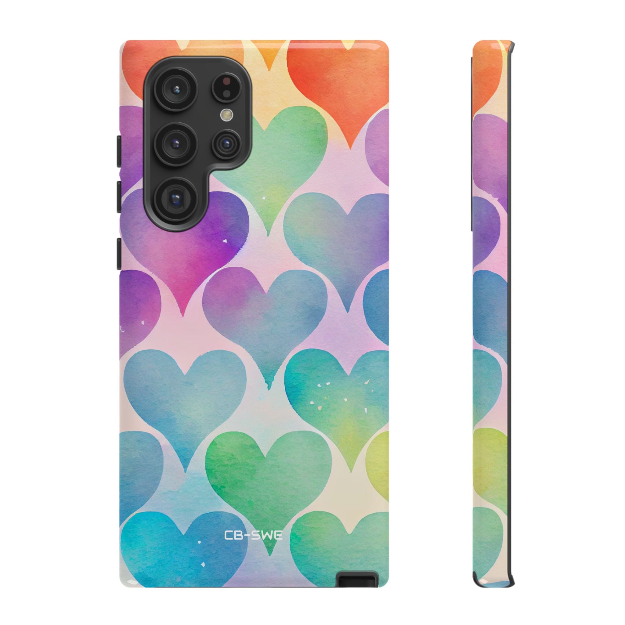 Watercolor Heart Symphony - Samsung Case