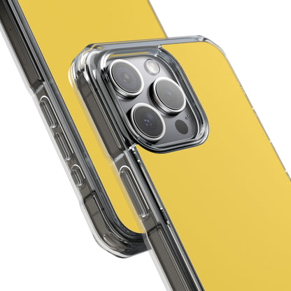 Mustard Yellow - Clear Impact Case for iPhone