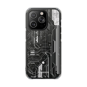 Circuitry Aesthetics - Handyhülle für iPhone (Clear Impact - Magnetisch) 